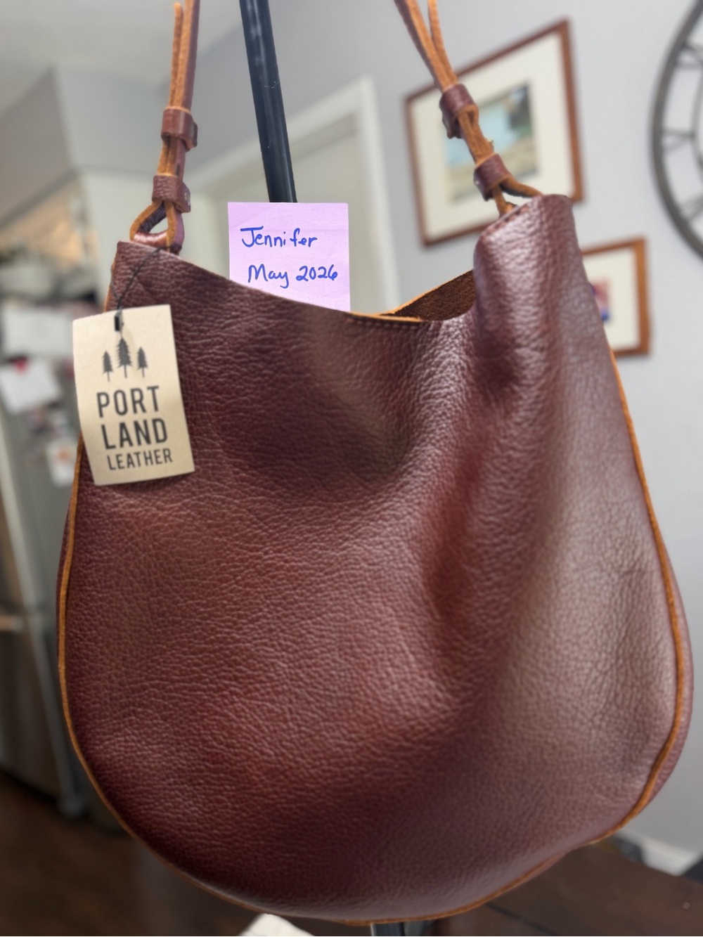 Portland Leather Nutmeg Large Olivia Shoulder Bag